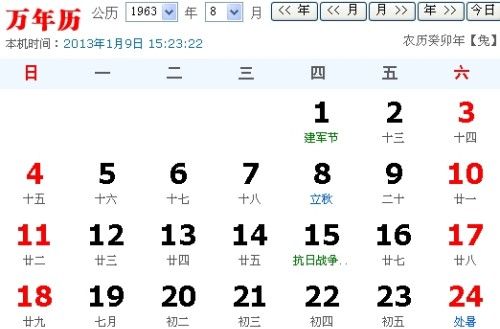 2001年8月13日农历怎么写 ,公历8月3日出生的人旧历是什么